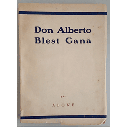 Don Alberto Blest Gana. Alone.