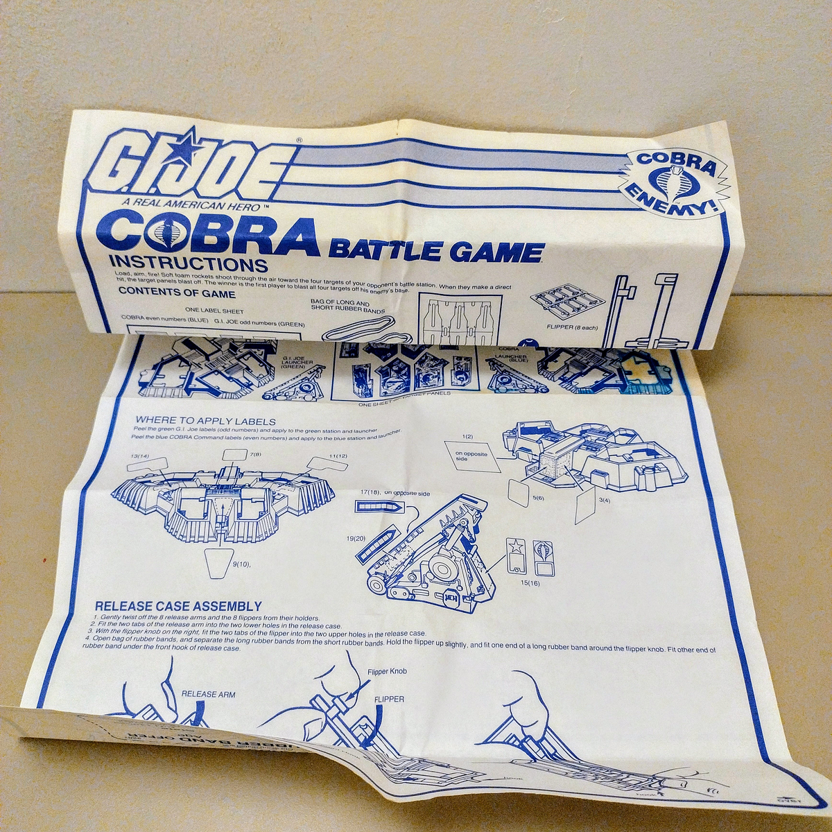 INSTRUCCIONES COBRA BATTLE GAME