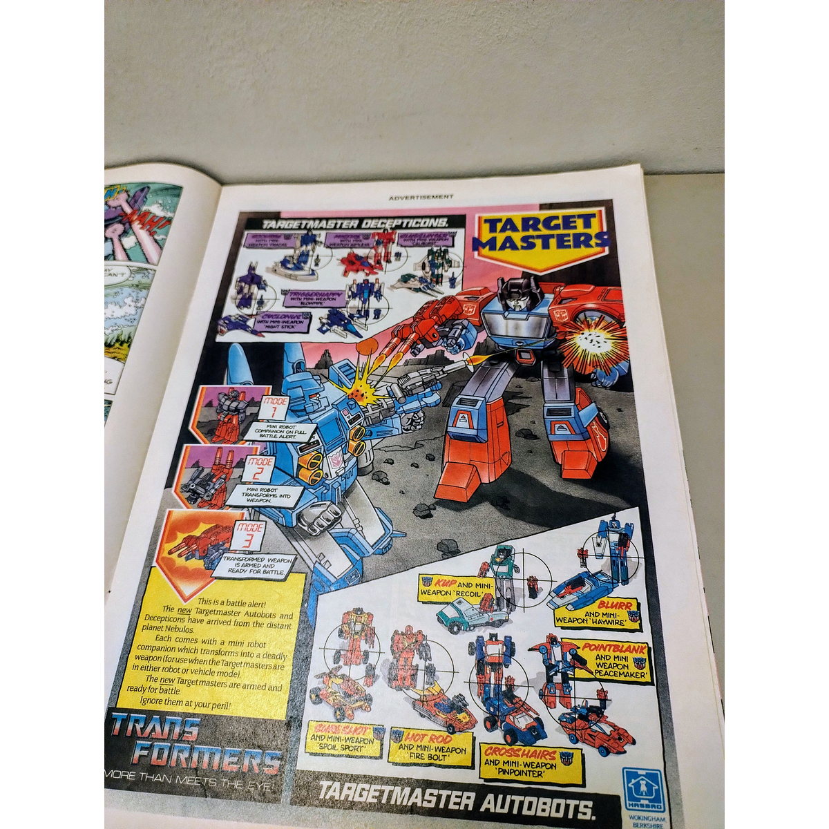 COMIC TRANSFORMERS UK