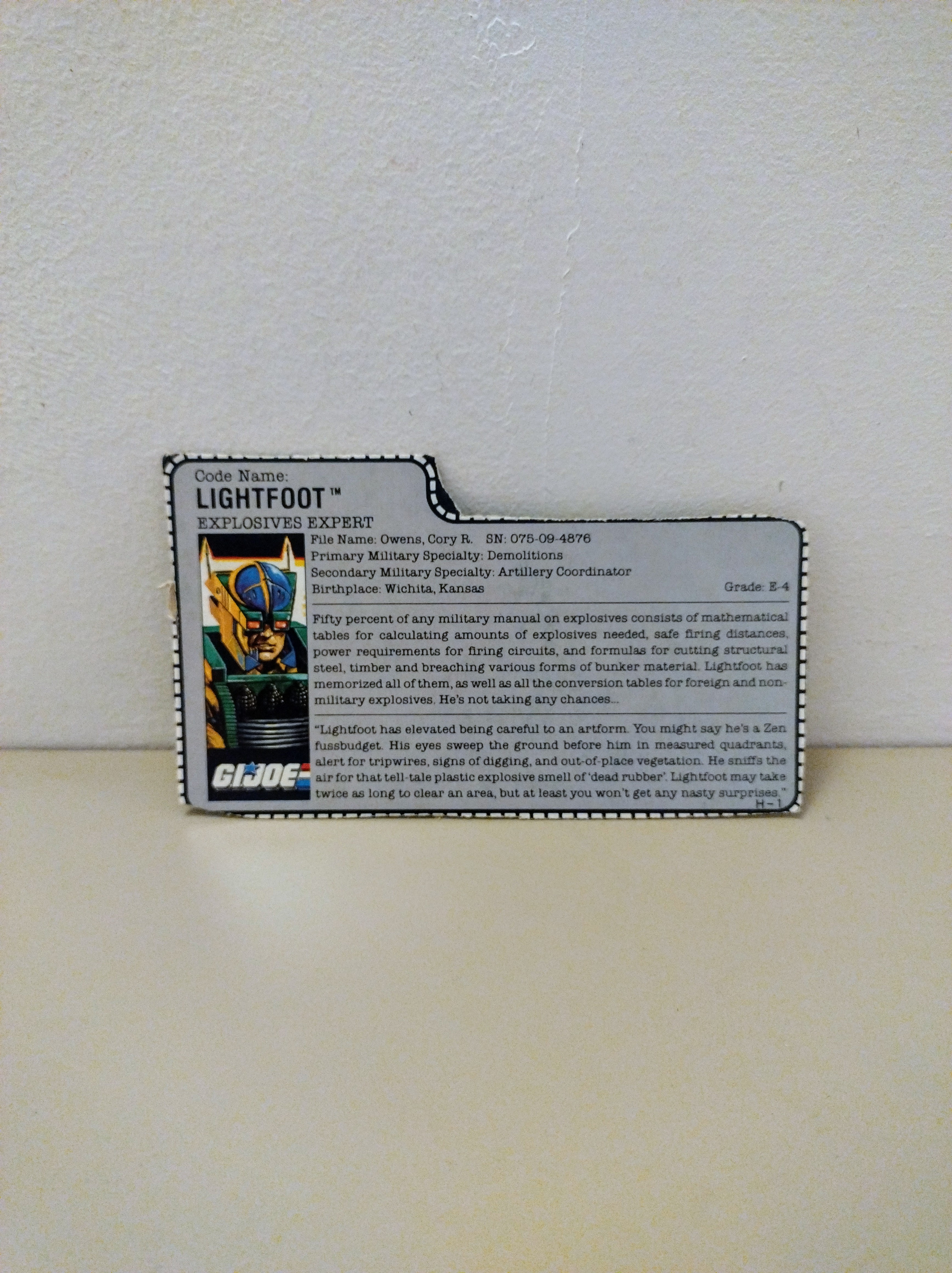 FILECARD LIGHTFOOT