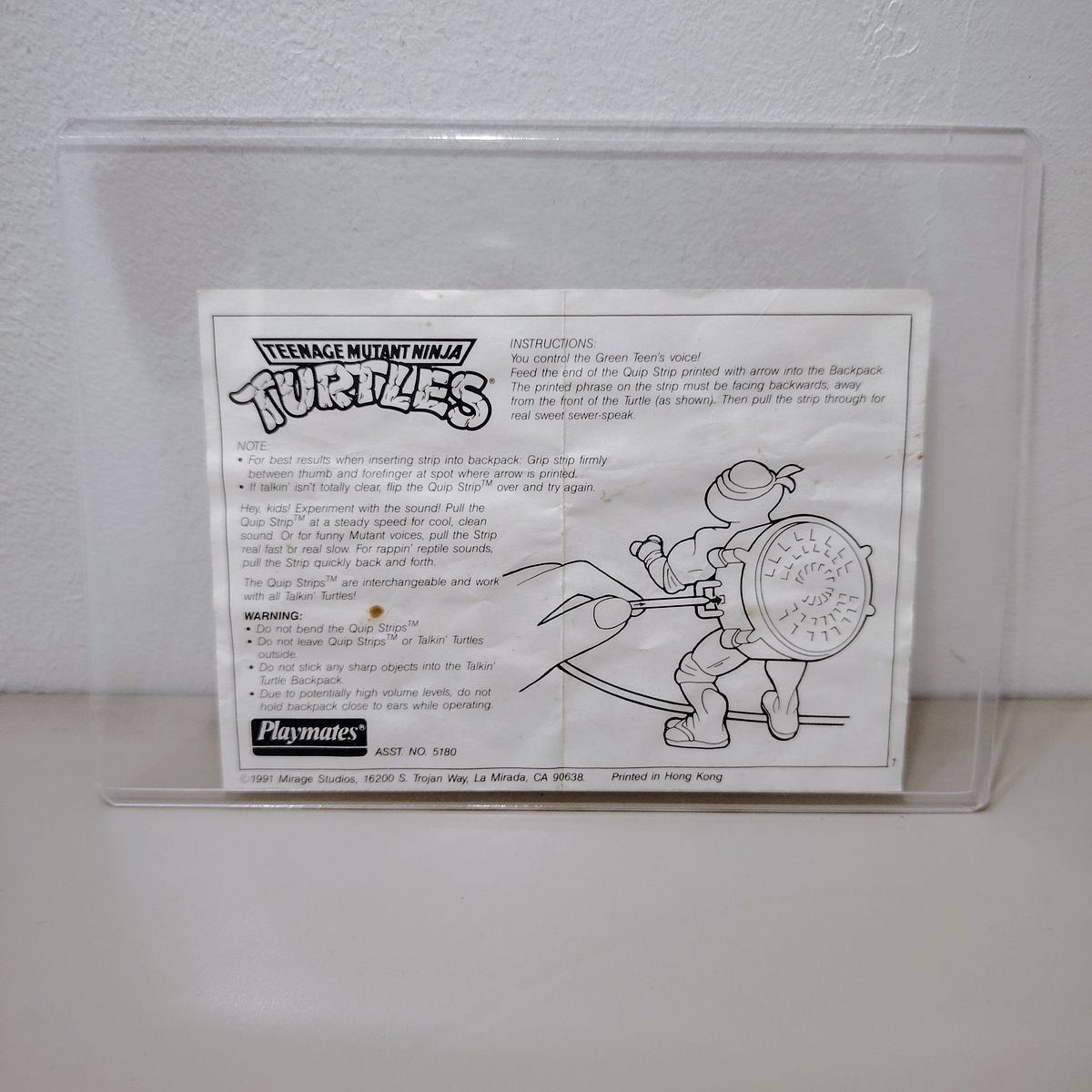 FOLLETO TALKING TURTLE 