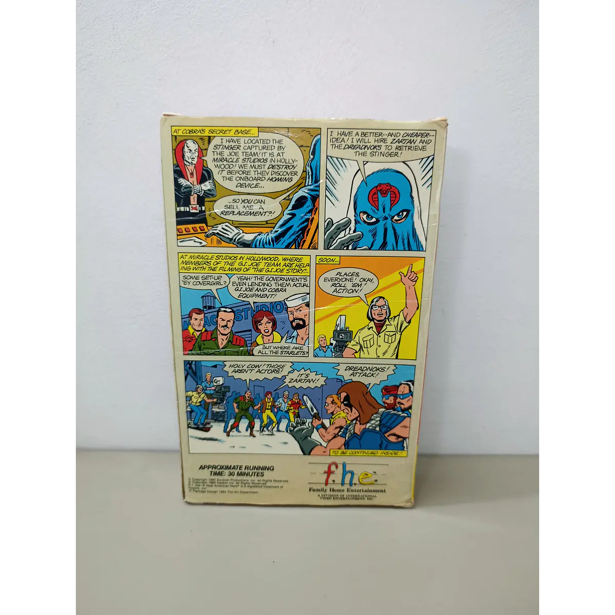 VHS GI JOE LIGHTS, CAMARA, COBRA.