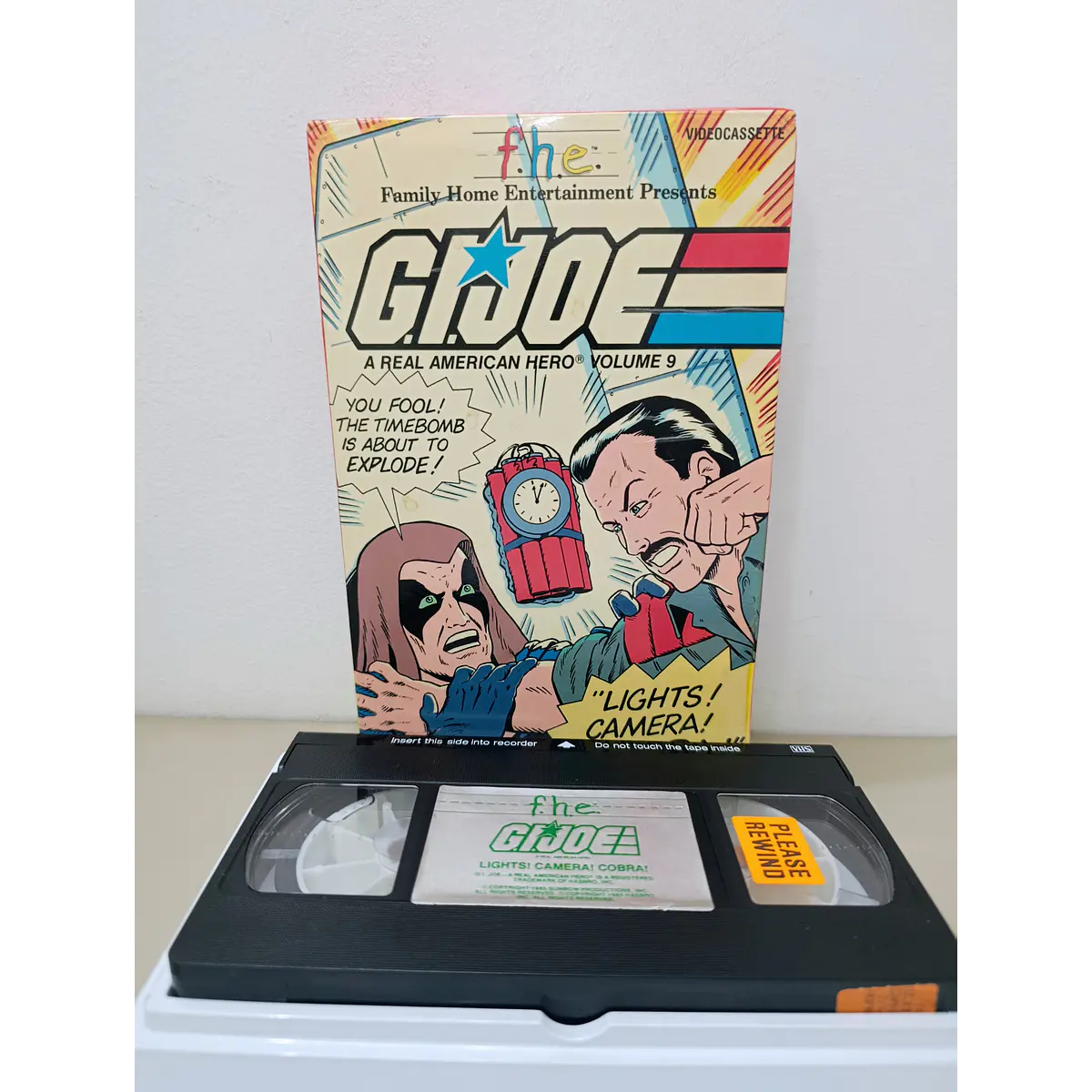 VHS GI JOE LIGHTS, CAMARA, COBRA.