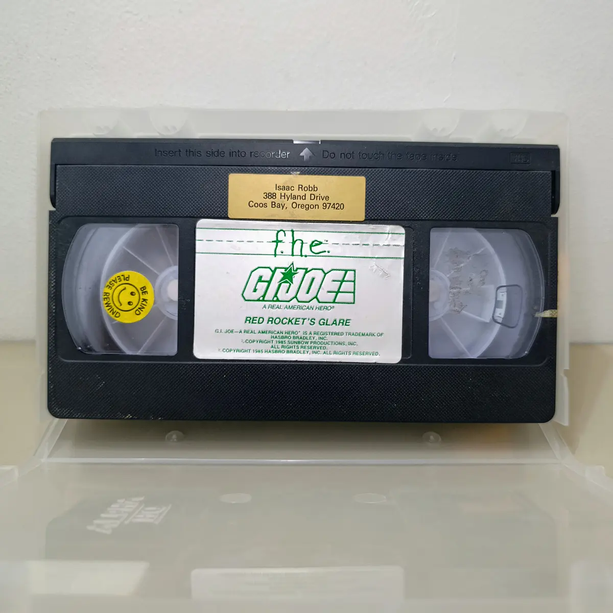 VHS GI JOE RED ROCKETS CLARE