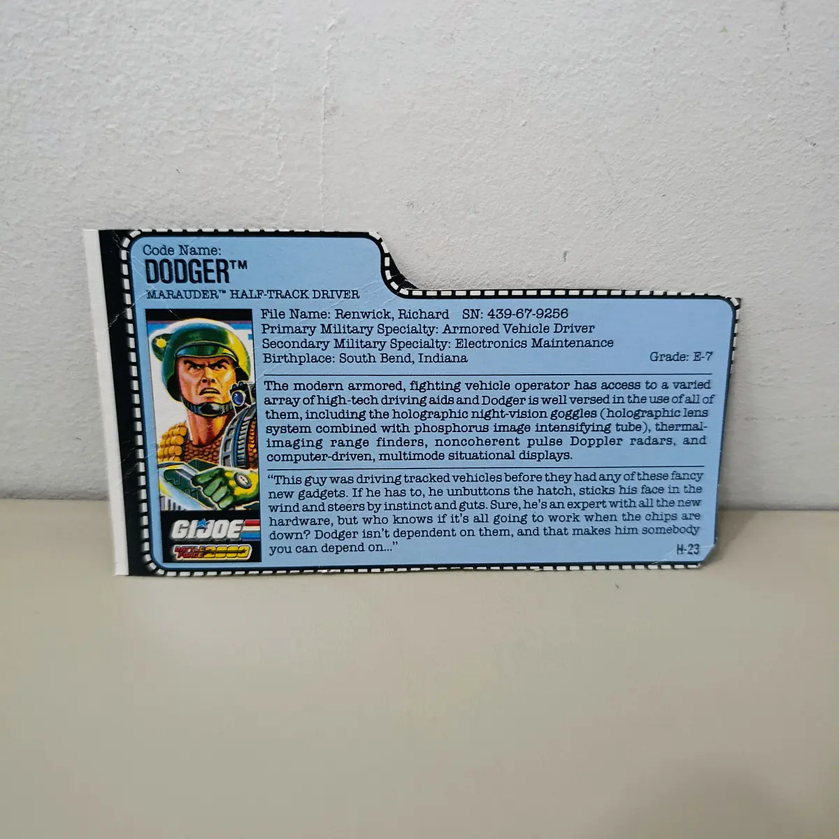 FILECARD DODGER
