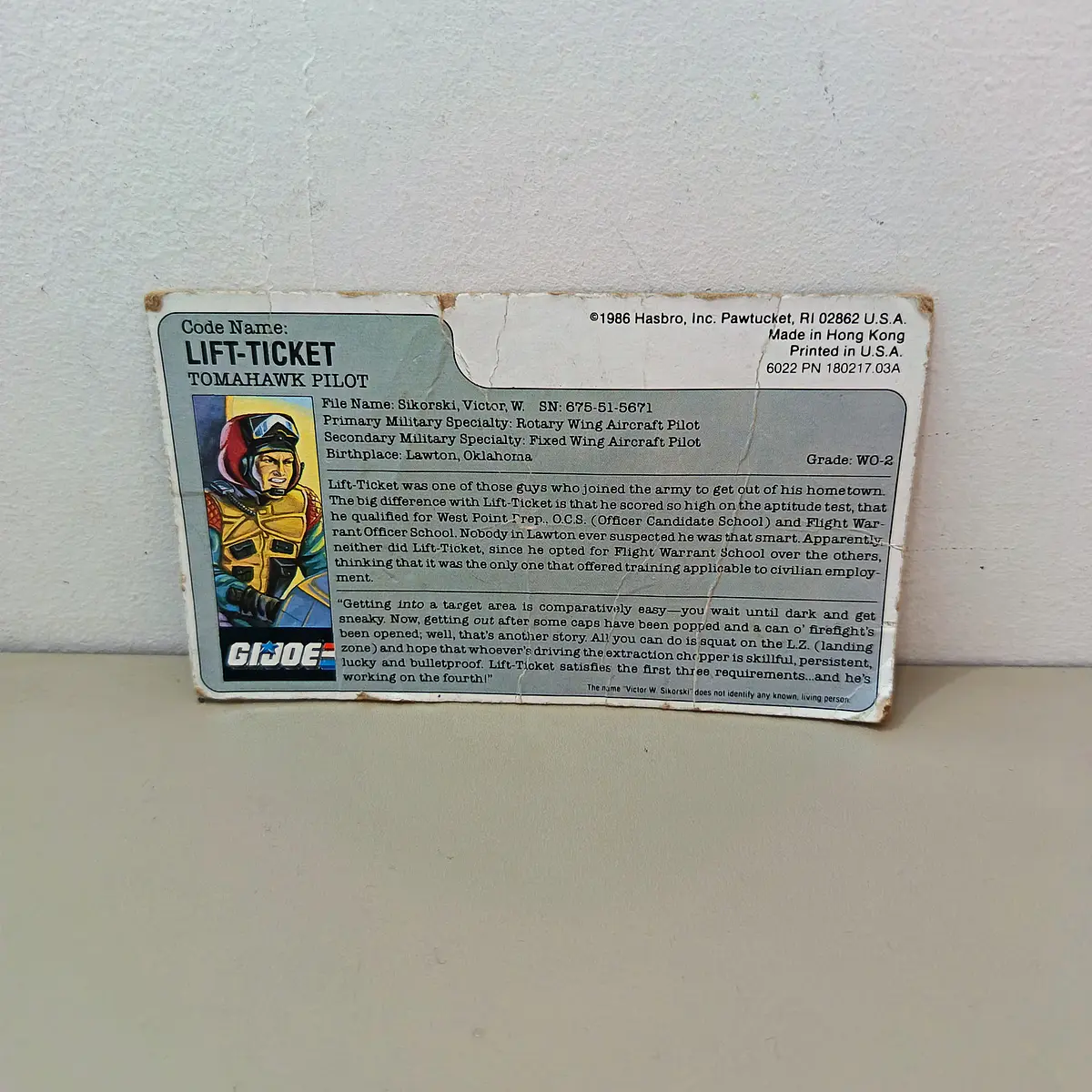 FILECARD LIFT TICKET 