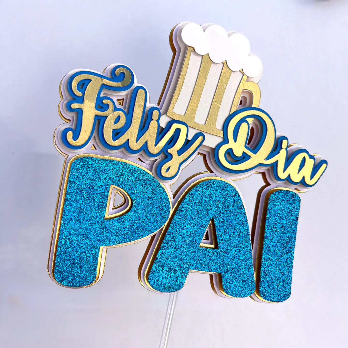 Arquivo topo de bolo Feliz Dia Pai Cerveja 1