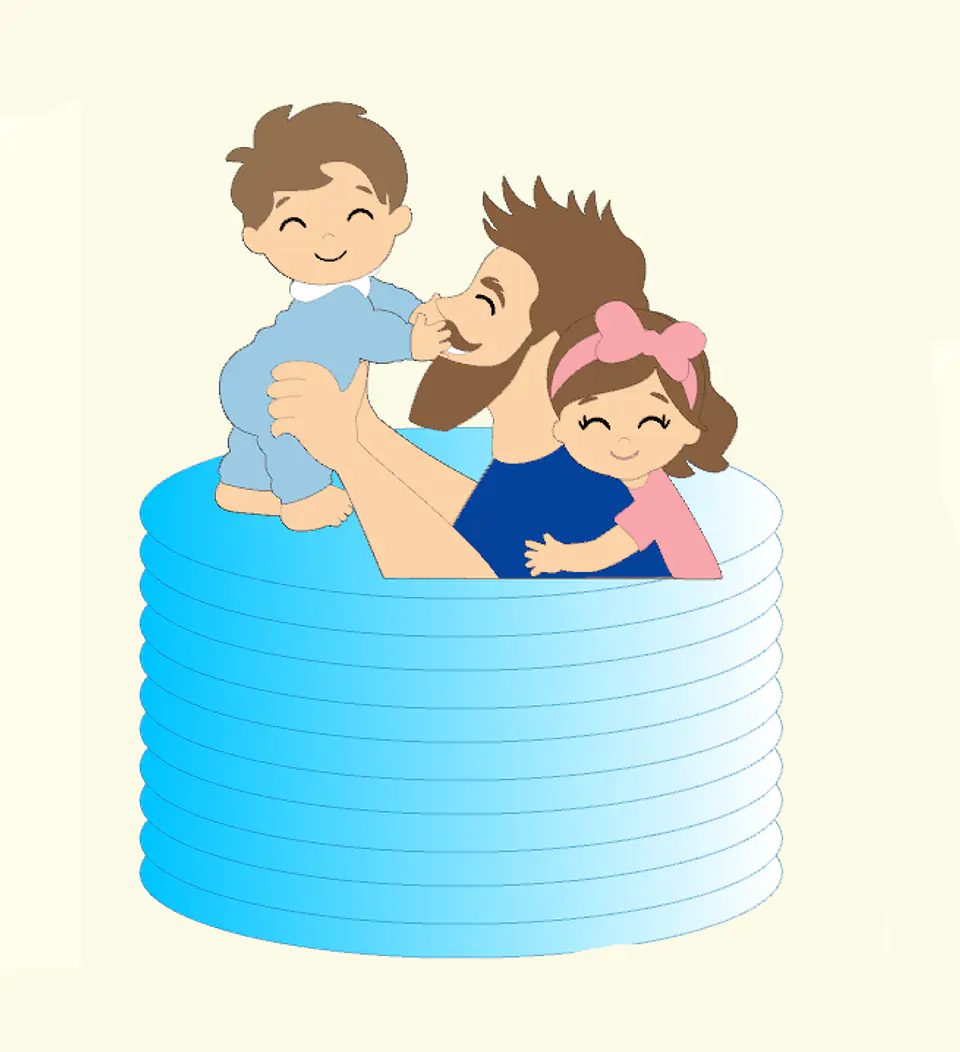 Arquivo Dia dos Pais Topo Papai com Bebê 1