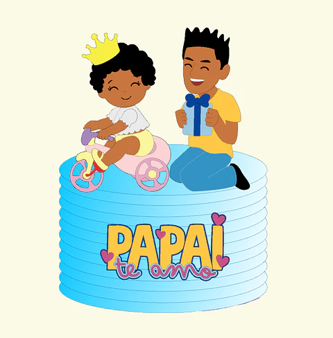 Arquivo Dia dos Pais Topo Papai te amo Motinha 