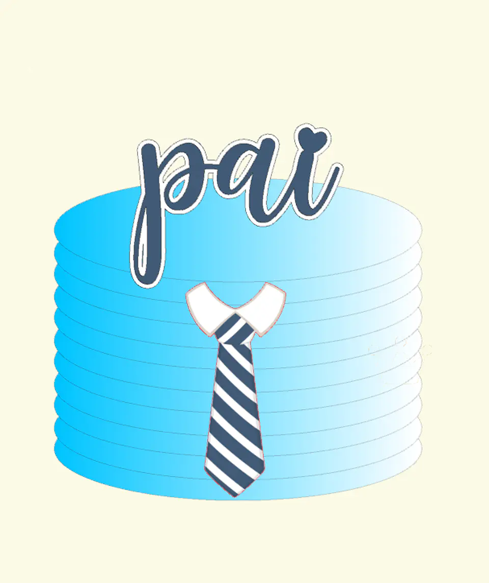 Arquivo Dia dos Pais Topo Pai Gravata 1