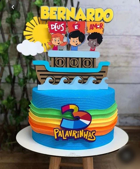 Arquivo Topo de Bolo 3 palavrinhas