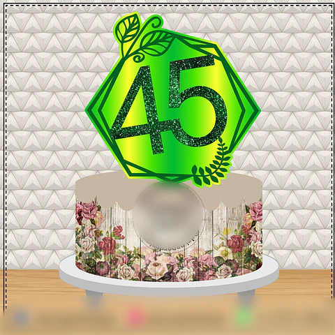 Arquivo Topo de Bolo 45 Anos