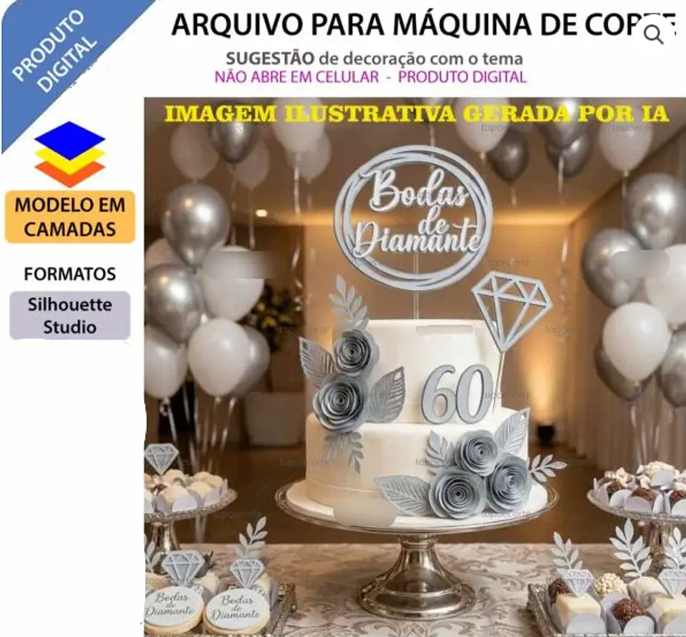 Arquivo Topo de Bolo 60 Anos 1