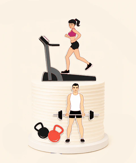 Arquivo Topo de Bolo Academia Fitness
