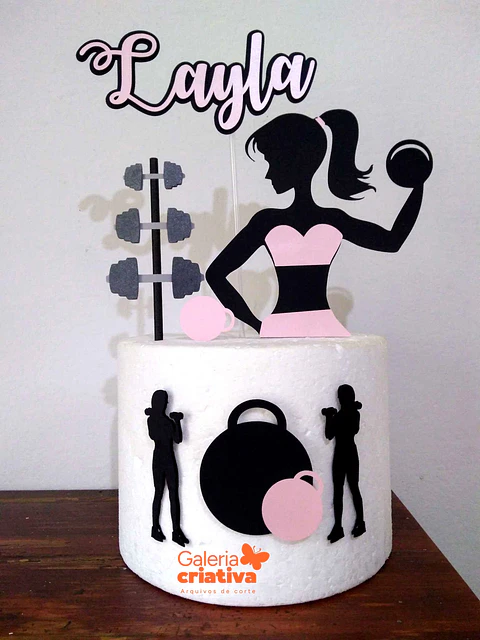 Arquivo Topo de Bolo Academia Fitness