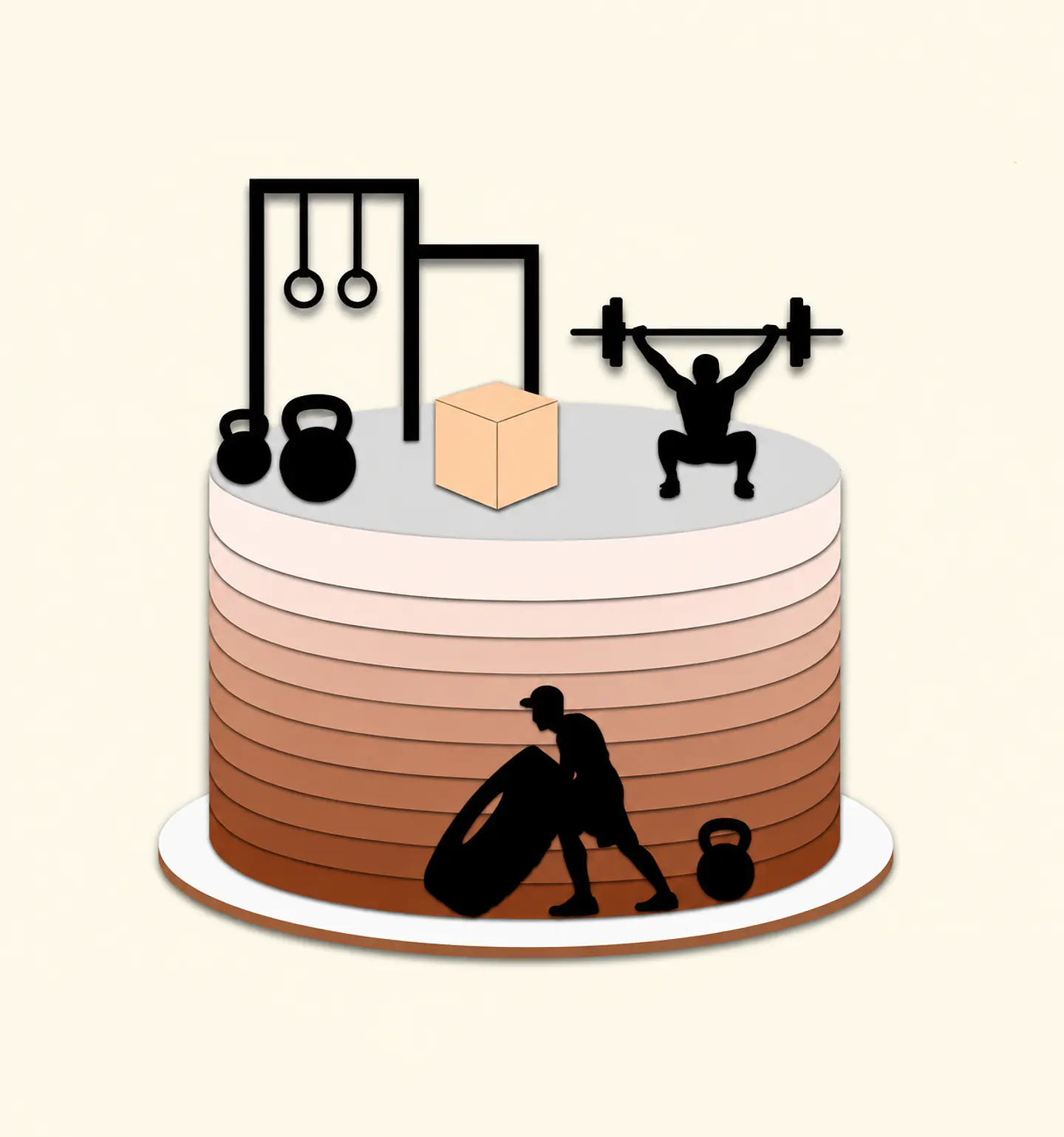 Arquivo Topo de Bolo Academia Fitness 1