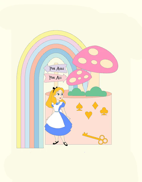 Arquivo Topo de Bolo Alice no Pais Das Maravilhas