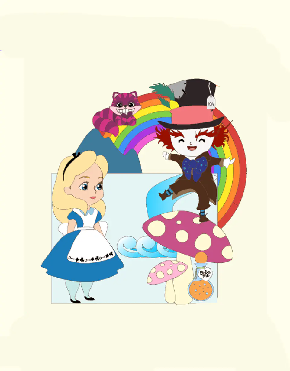 Arquivo Topo de Bolo Alice no Pais Das Maravilhas 1