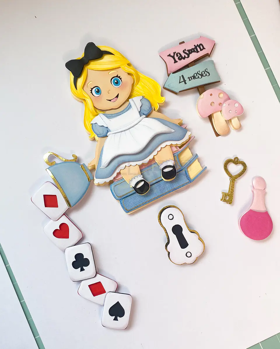 Arquivo Topo de Bolo Alice no Pais Das Maravilhas 1