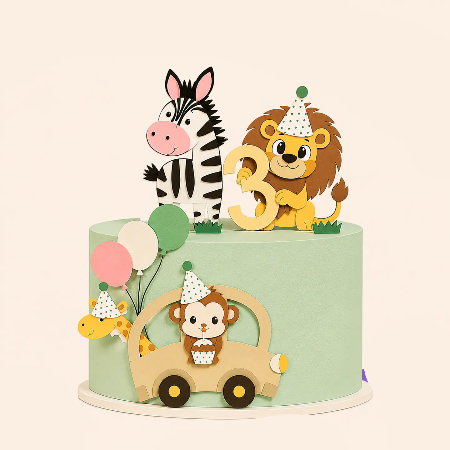 Arquivo Topo de Bolo Animais TOPO ANIMAIS SAFARI 1