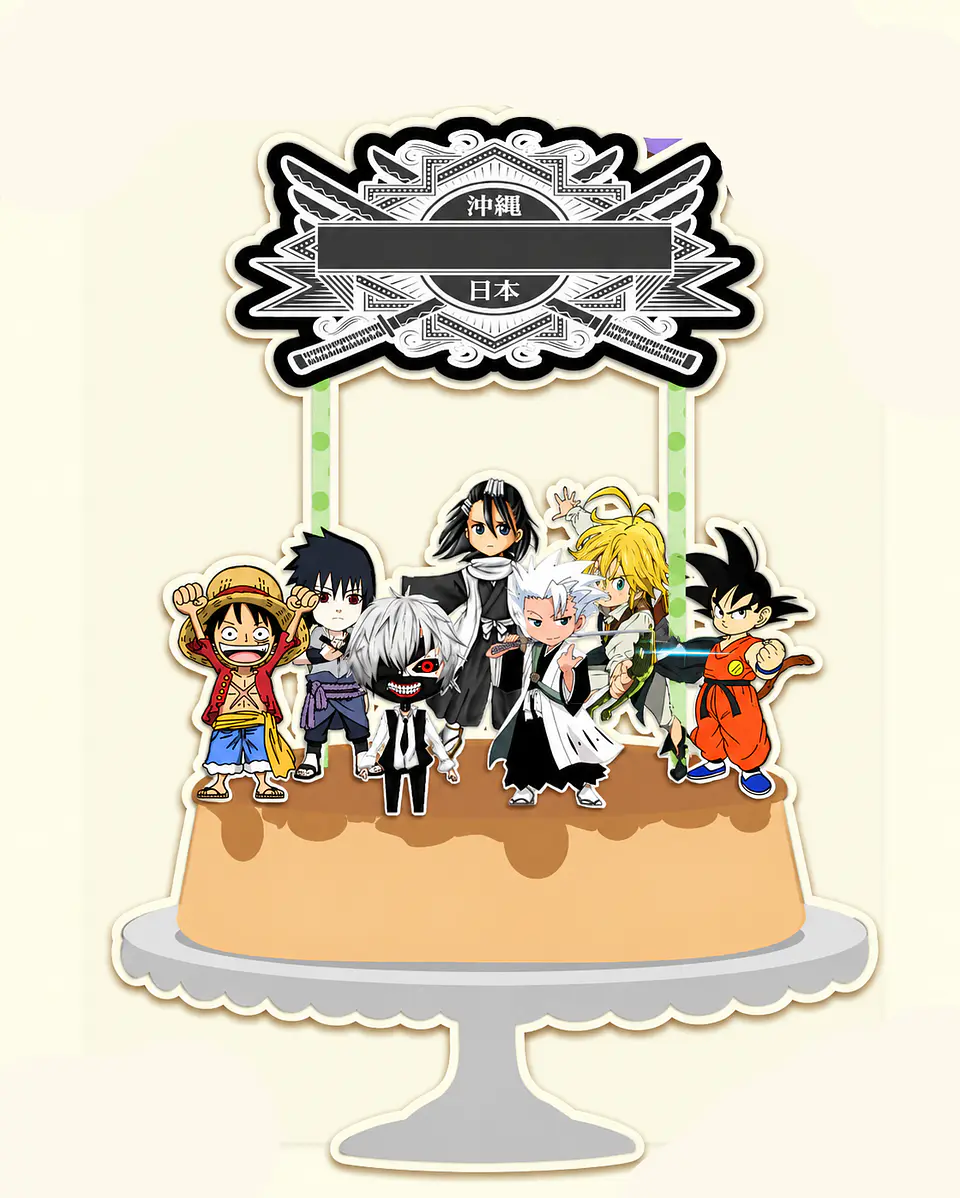 Arquivo Topo de Bolo Anime 1