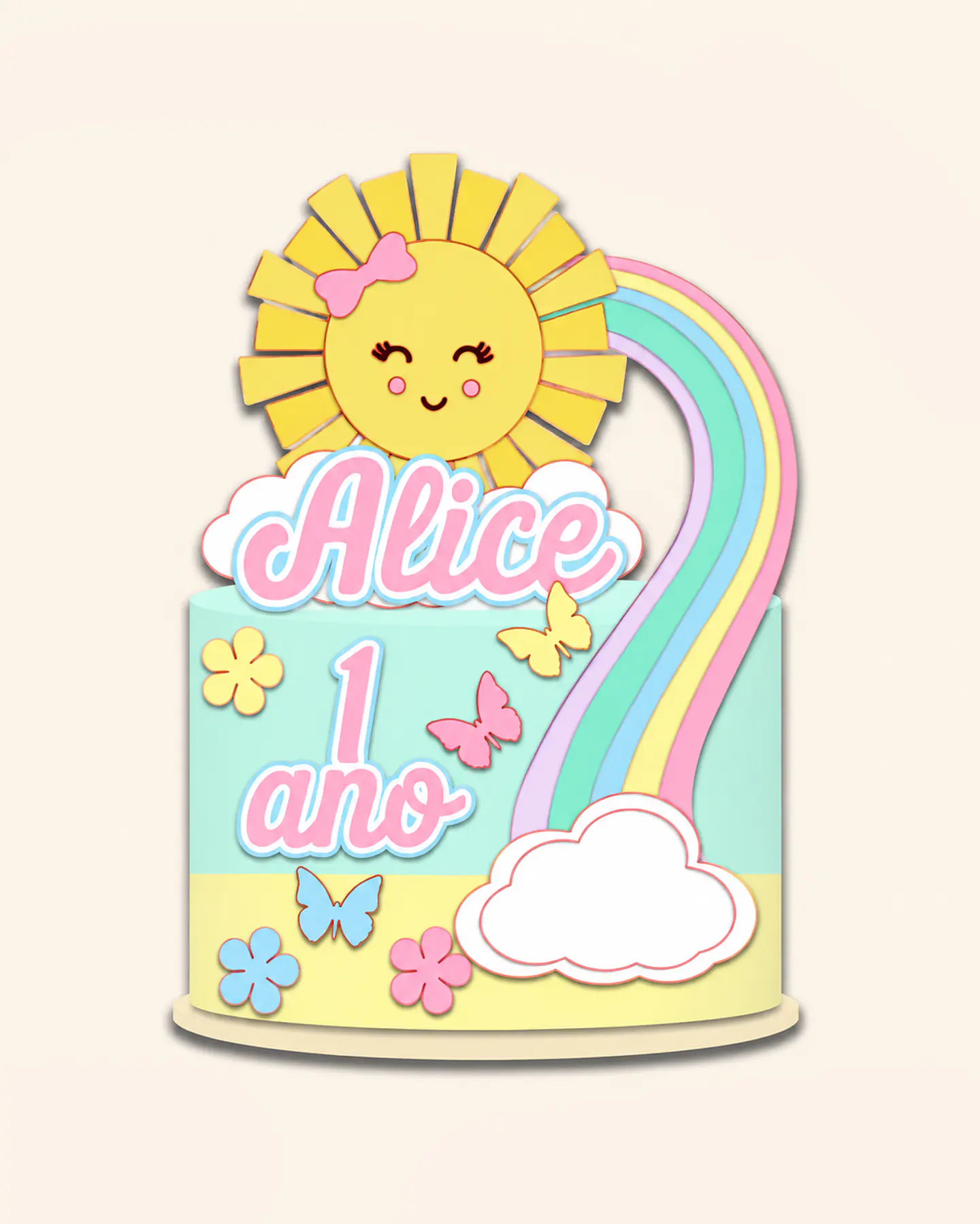 Arquivo Topo de Bolo Arco Íris 1