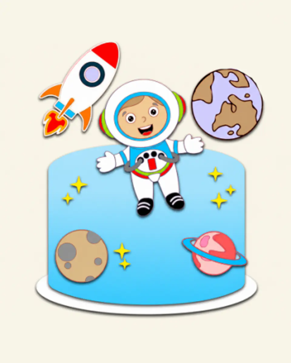 Arquivo Topo de Bolo Astronauta 1
