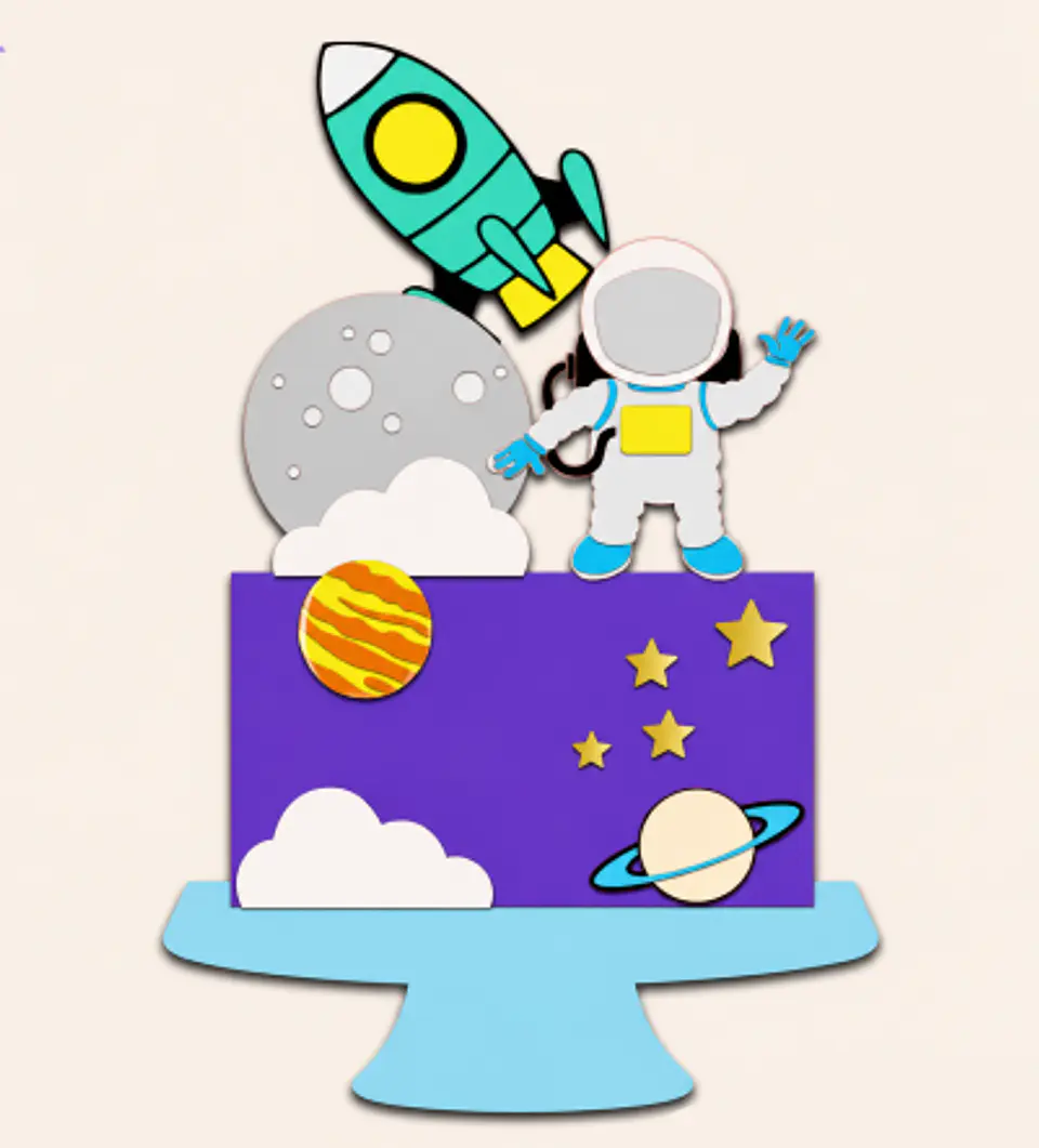 Arquivo Topo de Bolo Astronauta 1