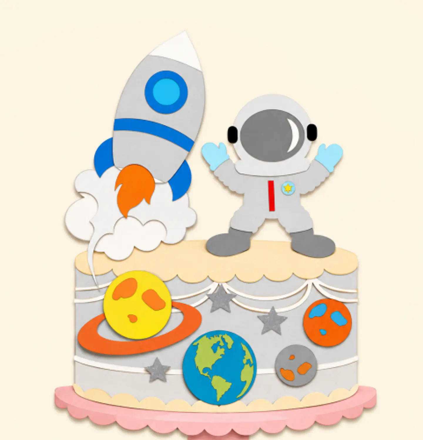 Arquivo Topo de Bolo Astronauta 1