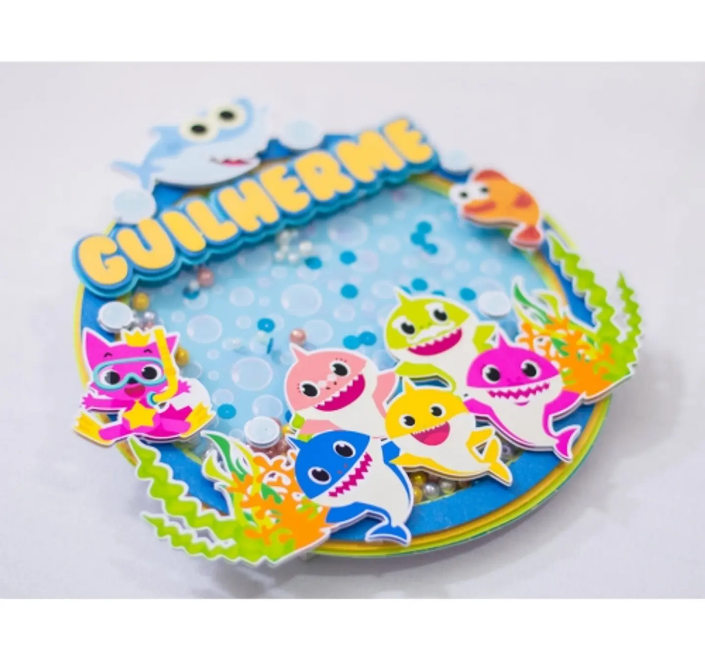 Arquivo Topo de Bolo Baby Shark 1