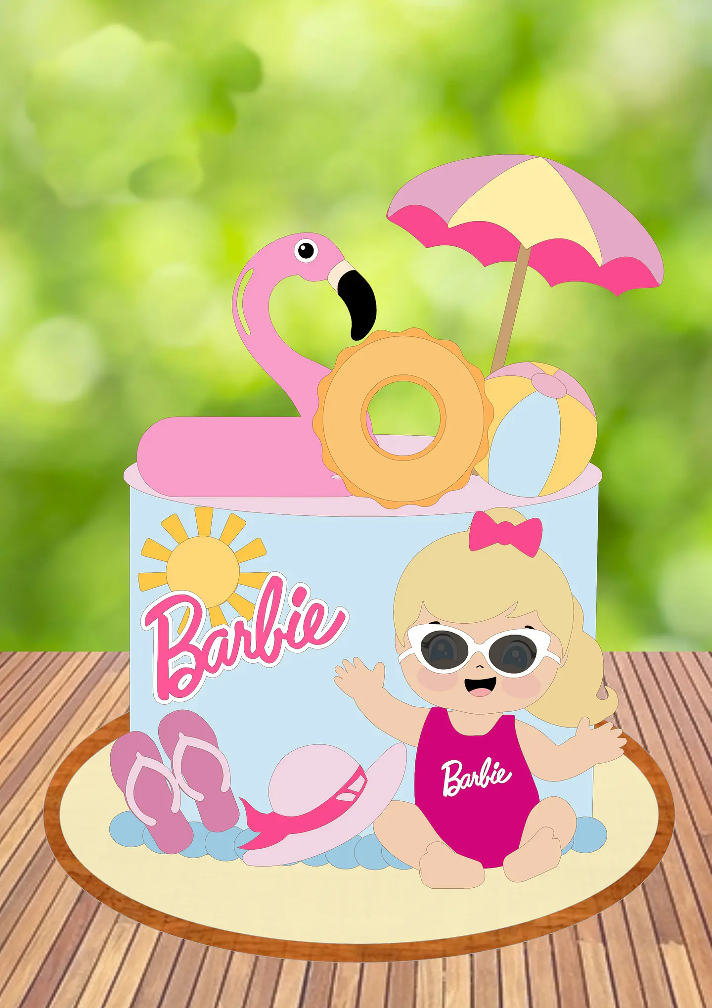 Arquivo Topo de Bolo Barbie 1