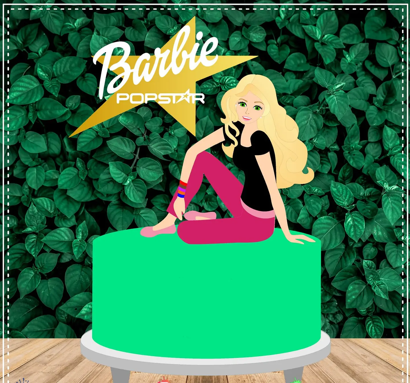 Arquivo Topo de Bolo Barbie 1