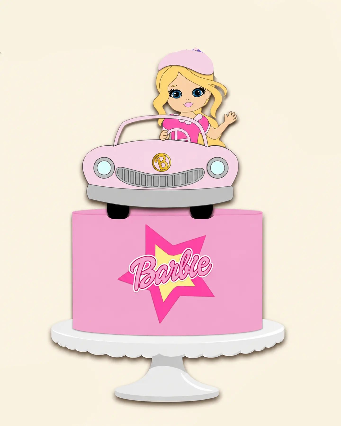 Arquivo Topo de Bolo Barbie 1