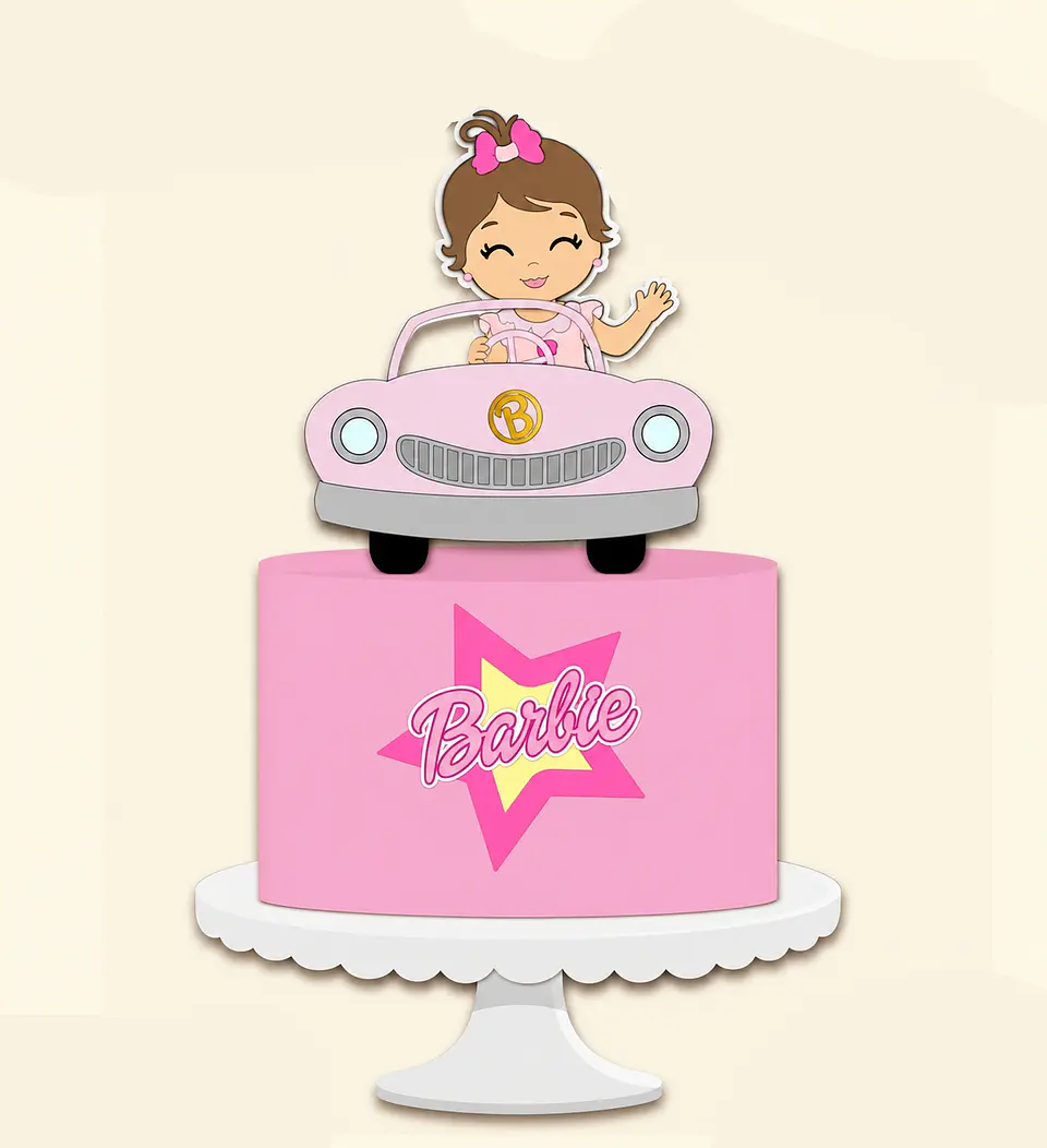 Arquivo Topo de Bolo Barbie 1
