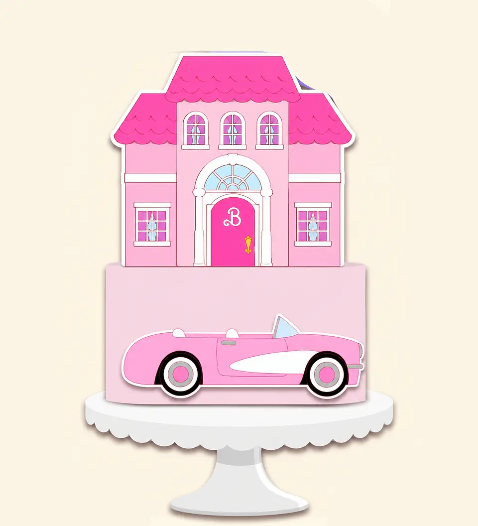 Arquivo Topo de Bolo Barbie 1