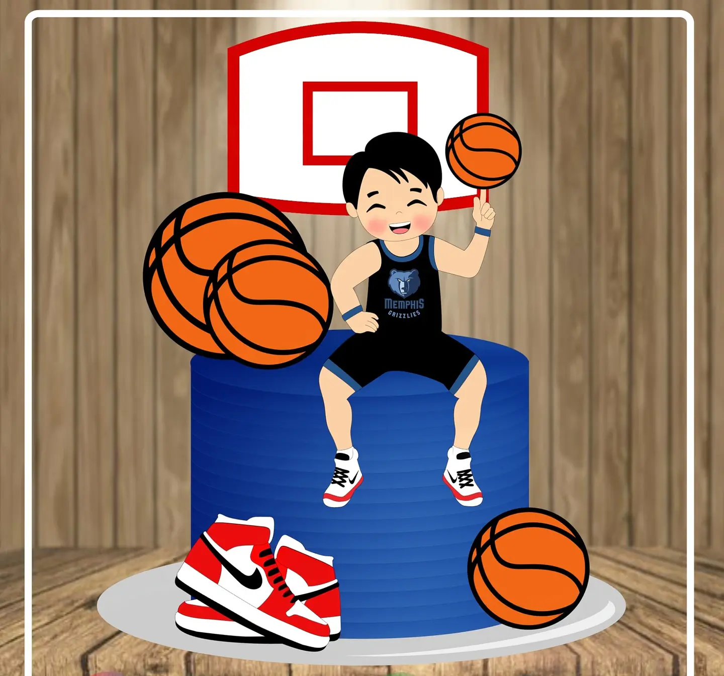 Arquivo Topo de Bolo Basquete 1