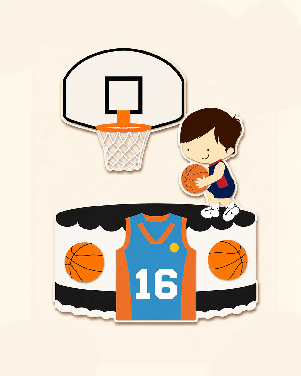 Arquivo Topo de Bolo Basquete 1