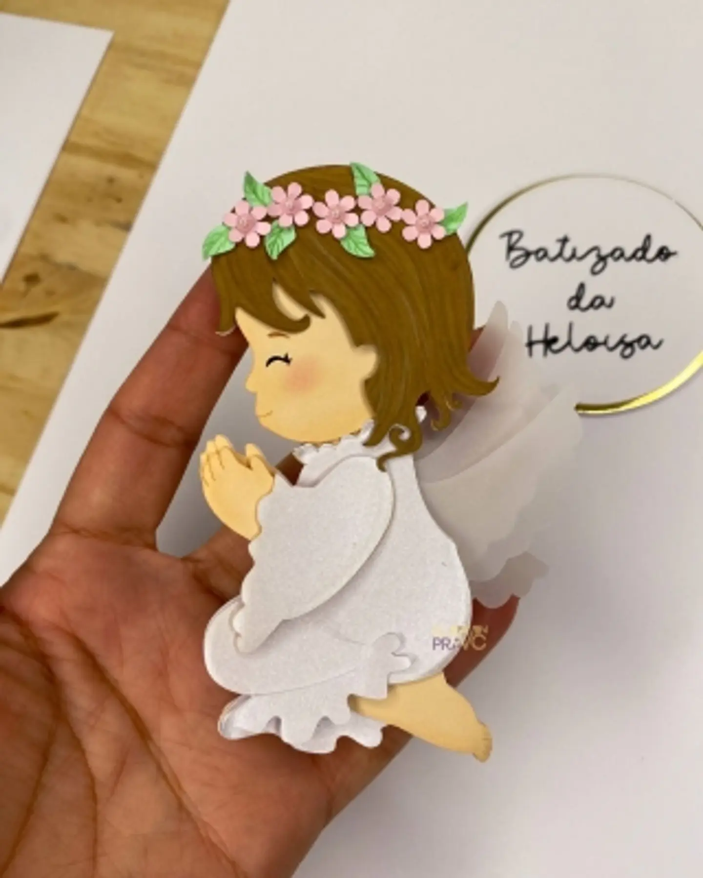 Arquivo Topo de Bolo Batizado Menina  1