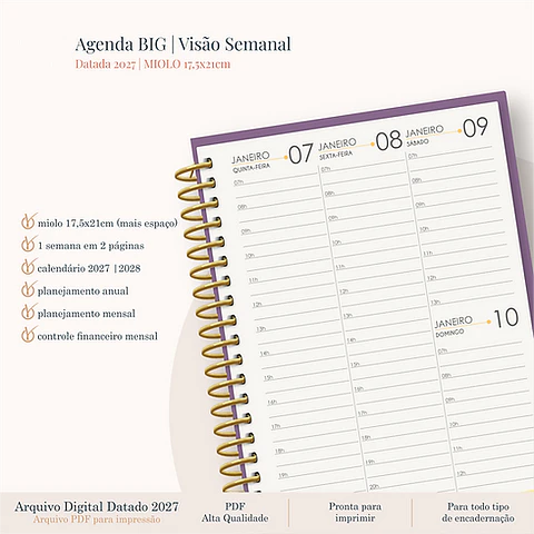 Arquivo Miolo Big Agenda Semanal 2027