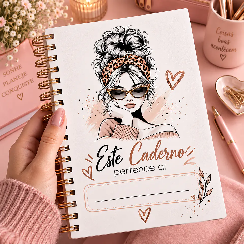 Arquivo Caderno de Anotações Mulher Incrível 5