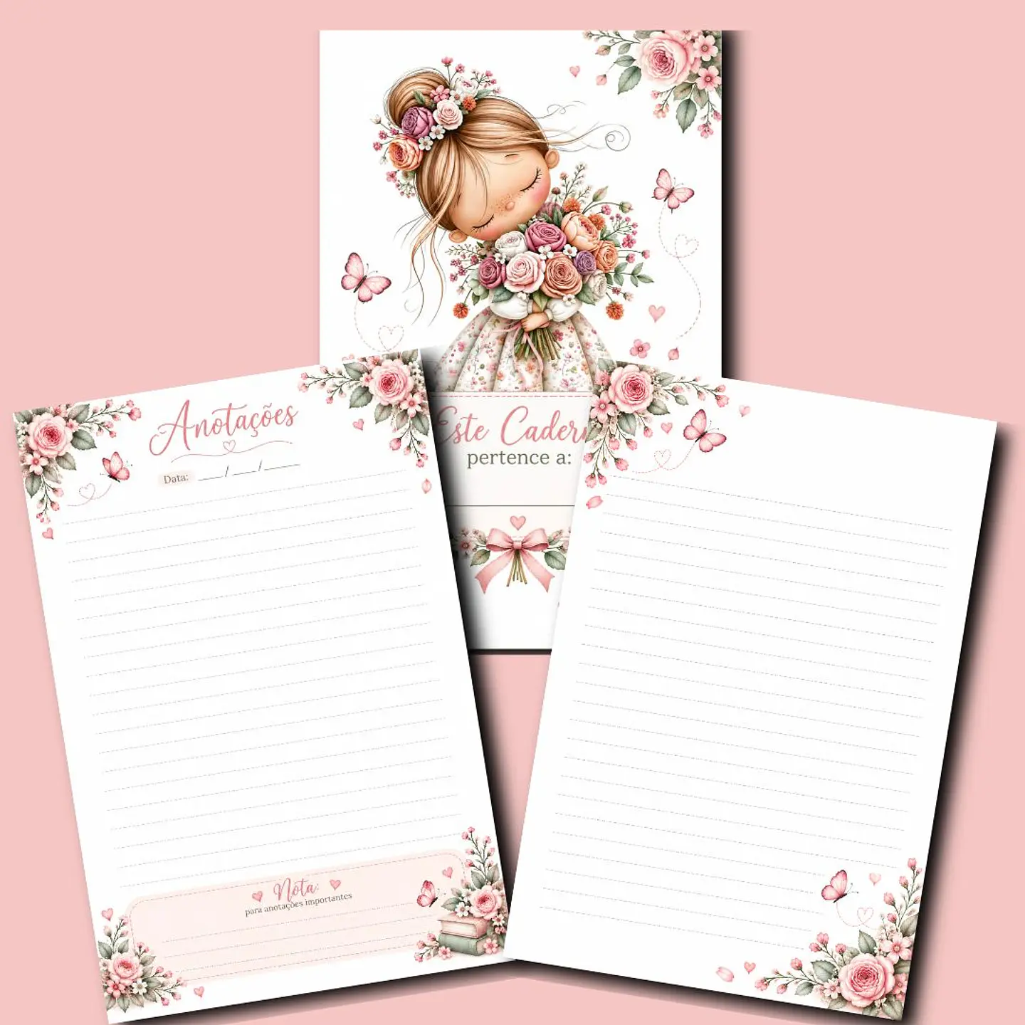 Arquivo Caderno de Anotações Encanto em Flor 2