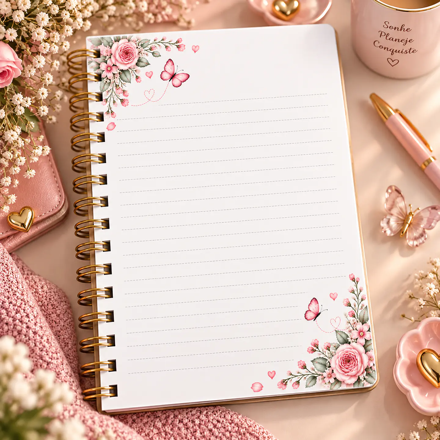 Arquivo Caderno de Anotações Encanto em Flor 3