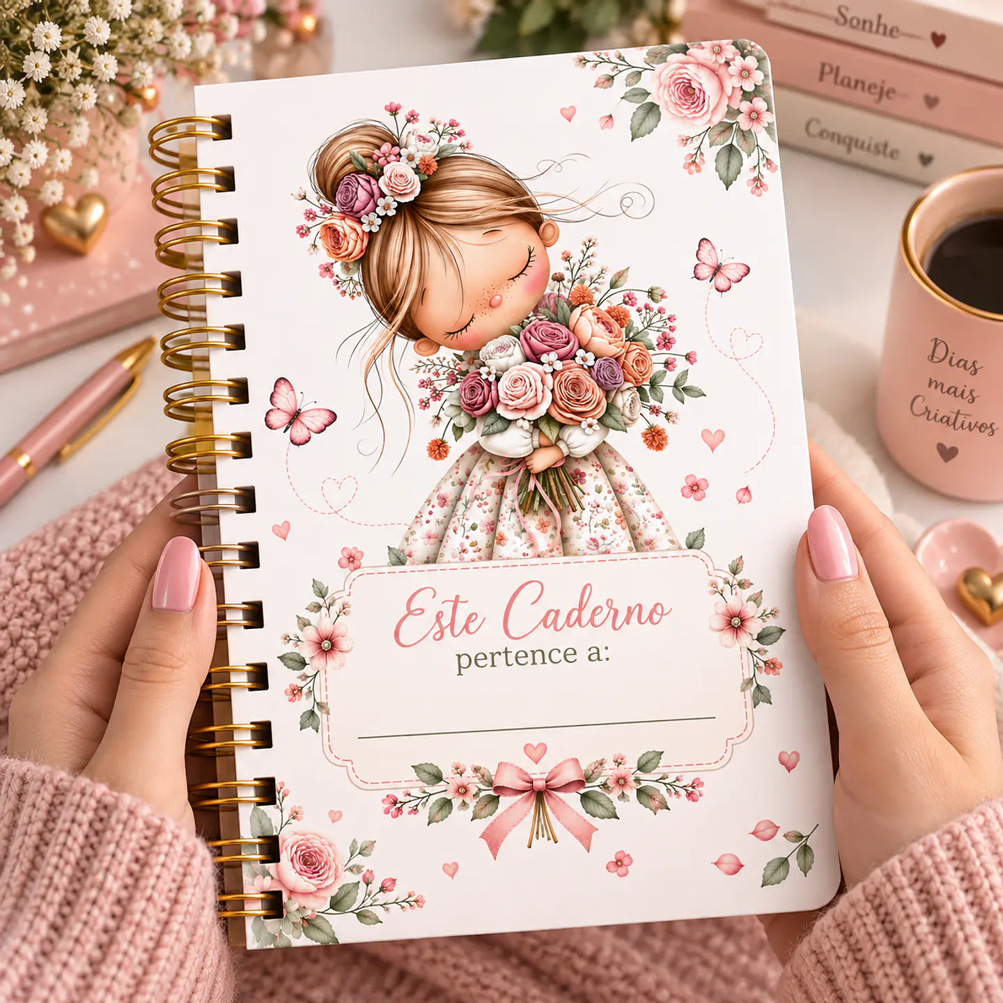 Arquivo Caderno de Anotações Encanto em Flor 4