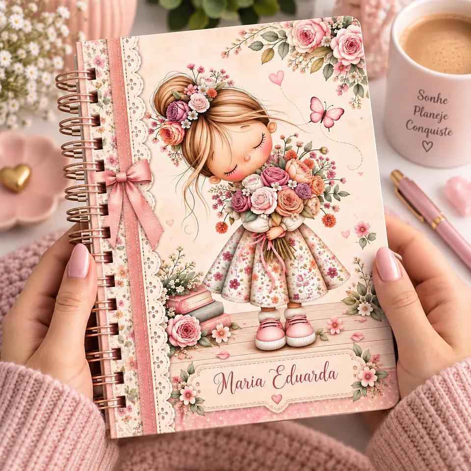 Arquivo Caderno de Anotações Encanto em Flor 5