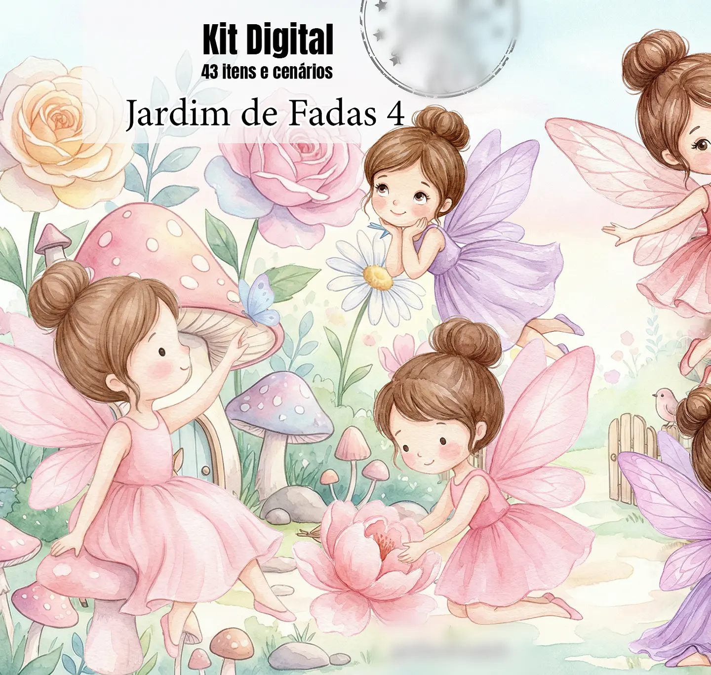 Kit Digital Jardim de Fadas 4 1