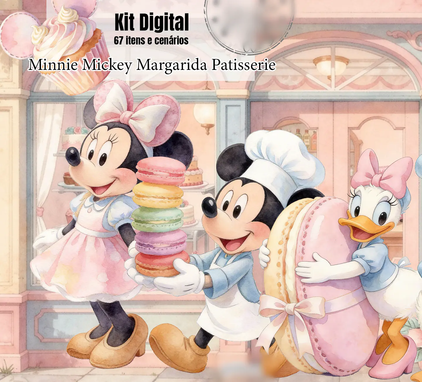 Kit Digital Turma do Mickey Patisserie 1