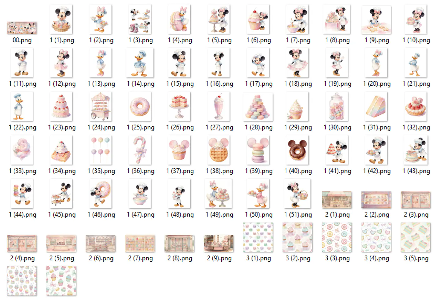 Kit Digital Turma do Mickey Patisserie 2