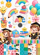 Kit Digital Formatura ABC 2026 Combo Ilustracoes e Papeis - Thumbnail 3