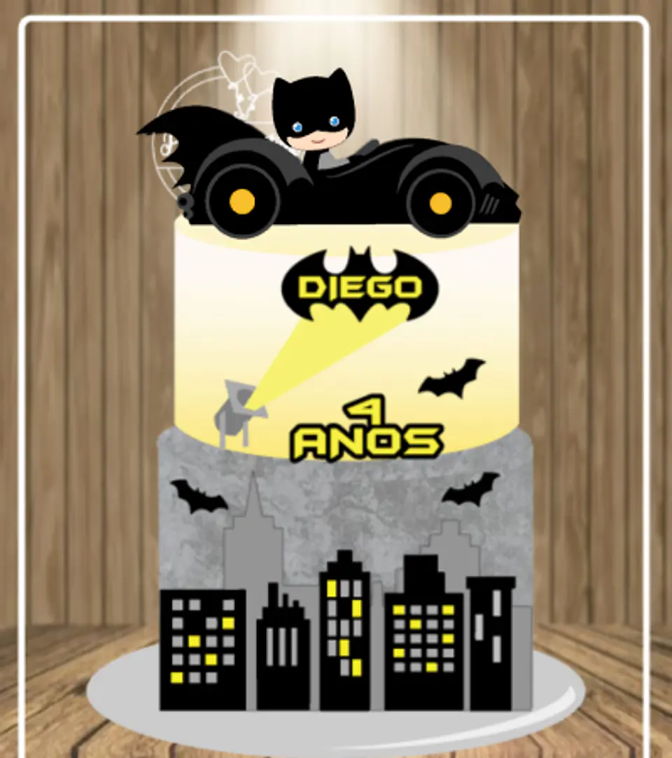 Arquivo Topo de Bolo Batman Baby  1