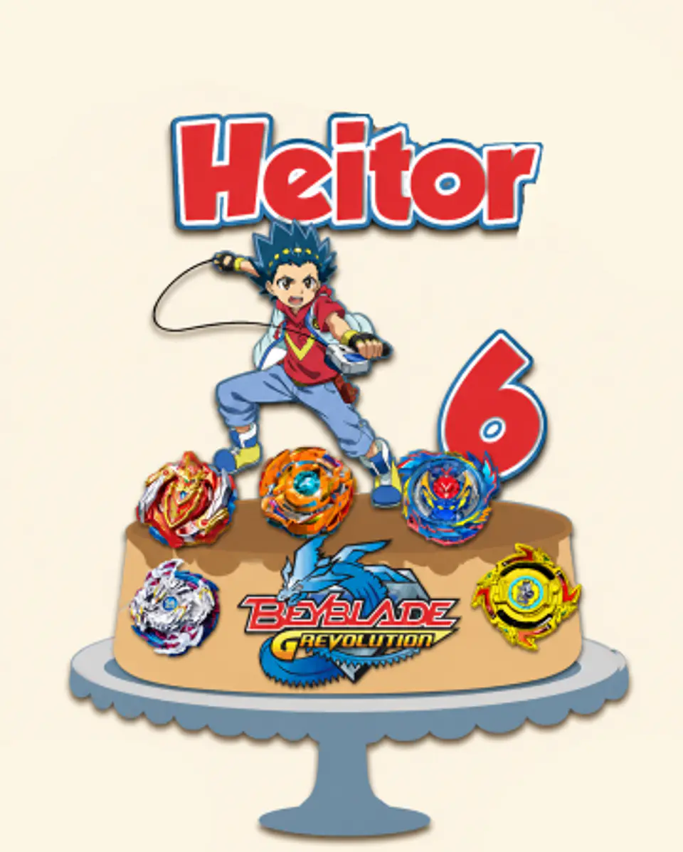 Arquivo Topo de Bolo BEYBLADE 1